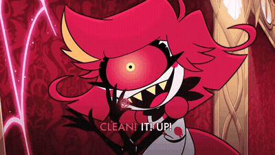 Cartoon Character Saying Clean It Up GIF