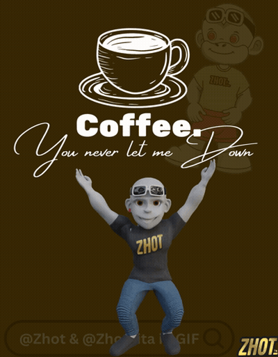 Cartoon Character Saying Coffee You Never Let Me Down GIF