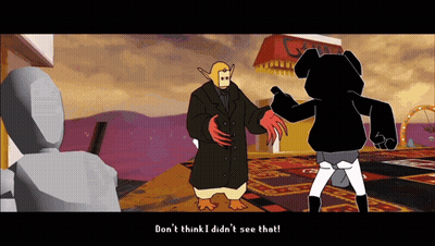 Cartoon Character Saying Don't Think I Didn't See That