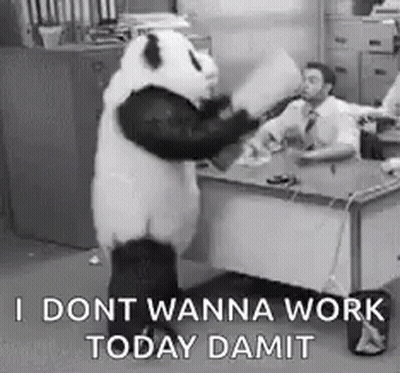 Cartoon Character Saying Don't Want To Work GIF