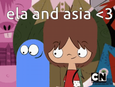 Cartoon Character Saying Ela And Asia GIF