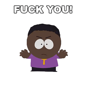 Cartoon Character Saying F You