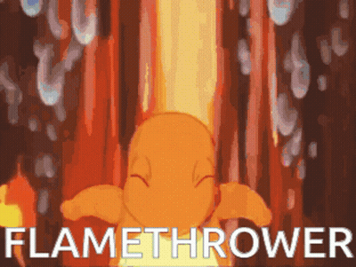 Cartoon Character Saying Flamethrower GIF