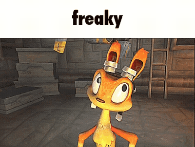 Cartoon Character Saying Freaky GIF