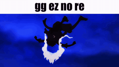 Cartoon Character Saying GG EZ No Re GIF