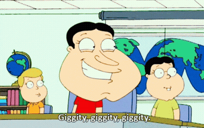 Cartoon Character Saying Gigity GIF