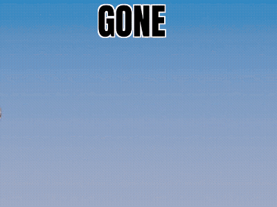 Cartoon Character Saying Gone GIF