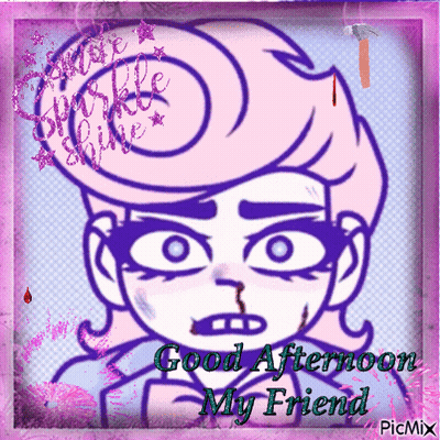 Cartoon Character Saying Good Afternoon My Friend GIF