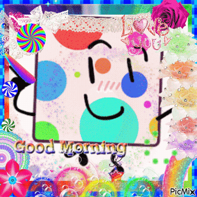 Cartoon Character Saying Good Morning GIF