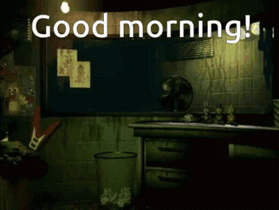 Cartoon Character Saying Good Morning GIF