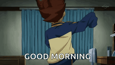 Cartoon Character Saying Good Morning GIF