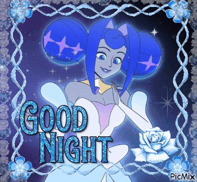 Cartoon Character Saying Good Night GIF