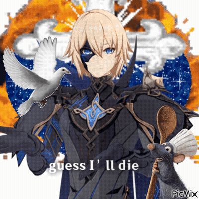 Cartoon Character Saying Guess I'll Die GIF