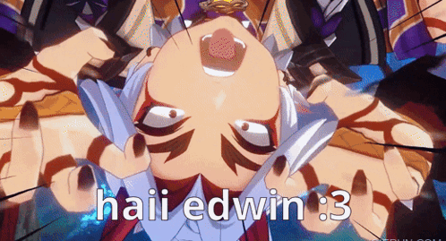 Cartoon Character Saying Haii Edwin 3 GIF