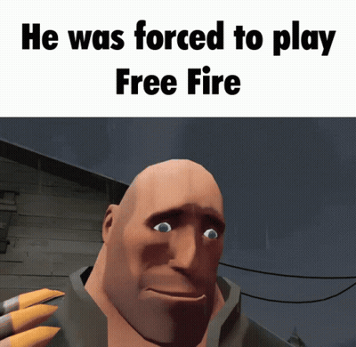 Cartoon Character Saying He Was Forced To Play Free Fire GIF