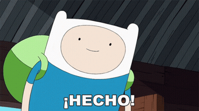 Cartoon Character Saying Hecho GIF