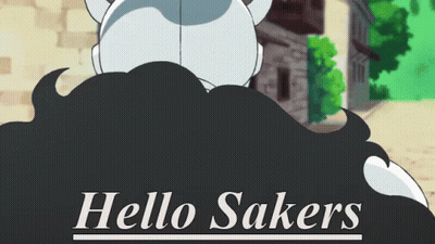 Cartoon Character Saying Hello Sakes GIF
