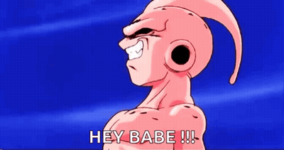 Cartoon Character Saying Hey Babe Blue Background GIF