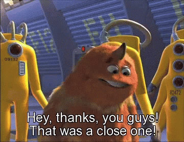Cartoon Character Saying Hey Thanks You Guys GIF