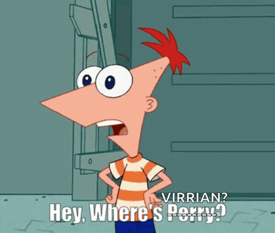Cartoon Character Saying Hey Where's Perry GIF