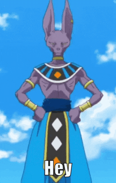 Cartoon Character Saying Hey With Hands On Hips GIF