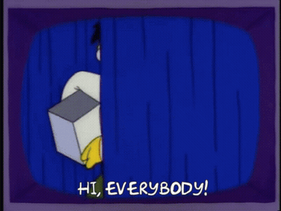 Cartoon Character Saying Hi Everybody GIF