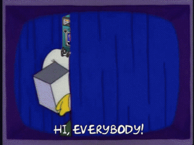 Cartoon Character Saying Hi Everybody GIF