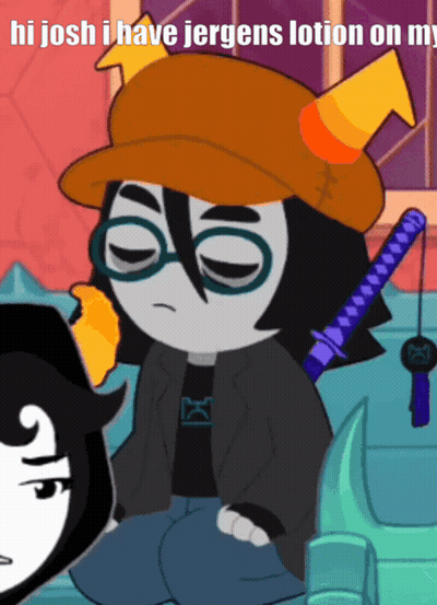 Cartoon Character Saying Hi Josh With Jergens Lotion GIF