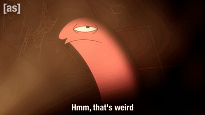 Cartoon Character Saying Hmm That's Weird GIF