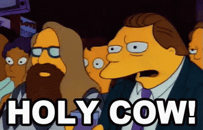 Cartoon Character Saying Holy Cow GIF