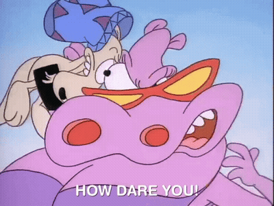 Cartoon Character Saying How Dare You GIF