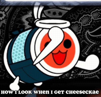 Cartoon Character Saying How I Look When I Get Cheesecake GIF