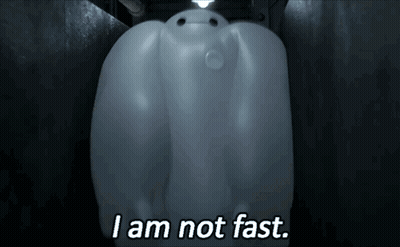 Cartoon Character Saying I Am Not Fast GIF