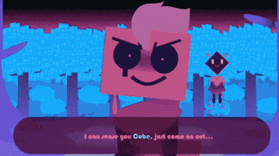 Cartoon Character Saying I Can Sense You Cube Just Come On Out GIF