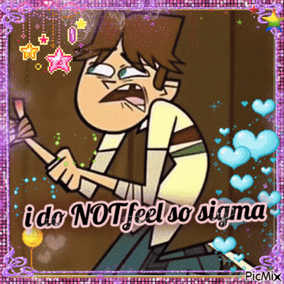 Cartoon Character Saying I Do Not Feel So Sigma GIF
