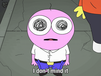 Cartoon Character Saying I Don't Mind It GIF