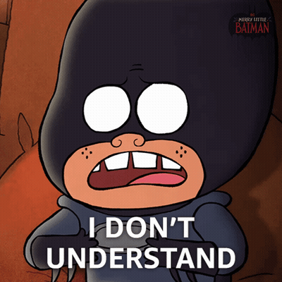 Cartoon Character Saying I Don't Understand GIF