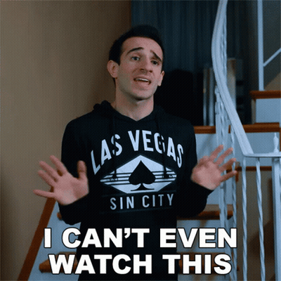 Cartoon Character Saying I Don't Wanna Watch This GIF