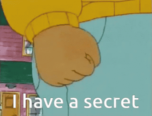 Cartoon Character Saying I Have A Secret GIF