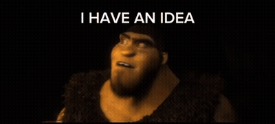 Cartoon Character Saying I Have an Idea