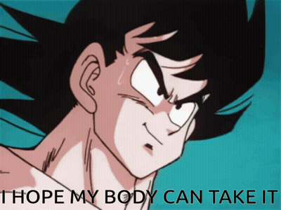Cartoon Character Saying I Hope My Body Can Take It GIF