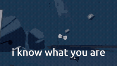 Cartoon Character Saying I Know What You Are GIF