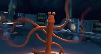 Cartoon Character Saying I'll Be Watching With Smiling Face GIF