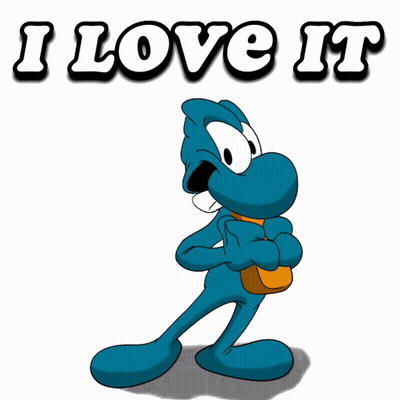 Cartoon Character Saying I Love It