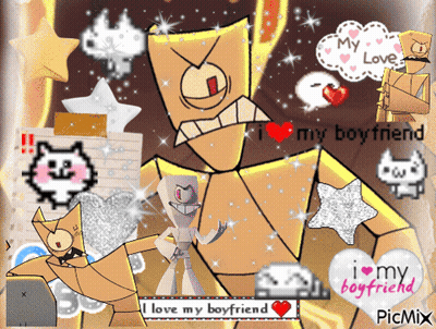 Cartoon Character Saying I Love My Boyfriend GIF