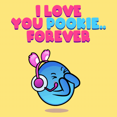 Cartoon Character Saying I Love You Pookie GIF