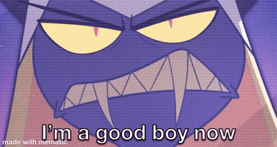 Cartoon Character Saying I'm A Good Boy Now GIF
