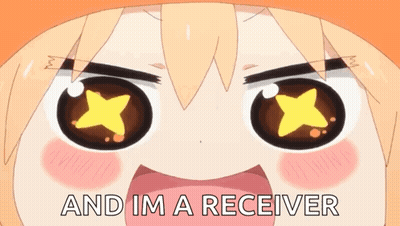 Cartoon Character Saying I'm A Receiver GIF