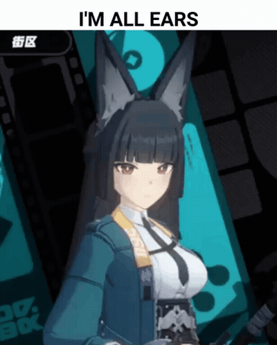 Cartoon Character Saying I'm All Ears GIF
