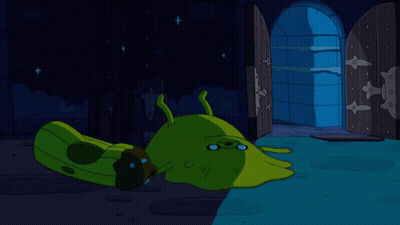 Cartoon Character Saying I'm Gonna Make Peace With My Aging Body GIF